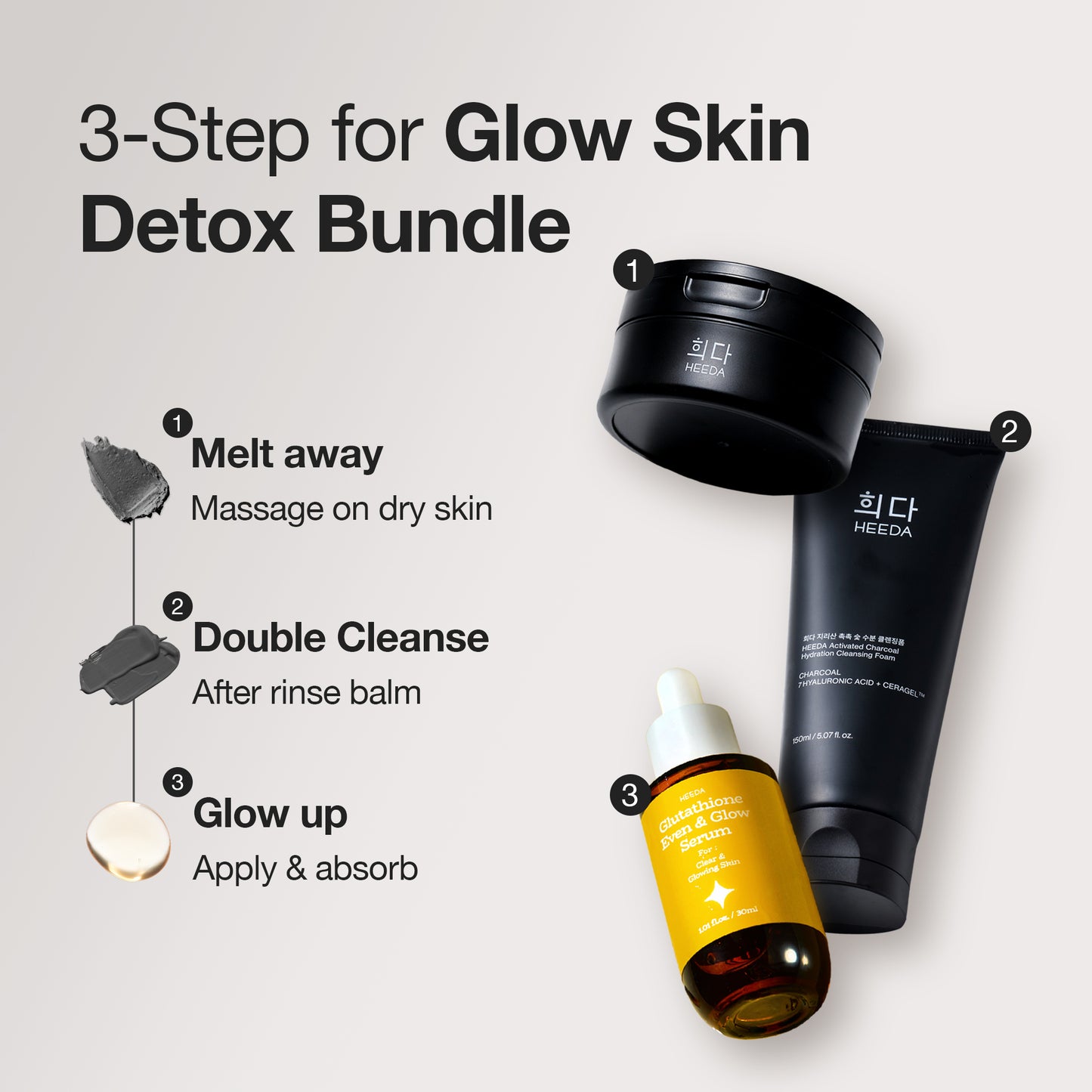 3-Step Glow Skin Essential Bundle