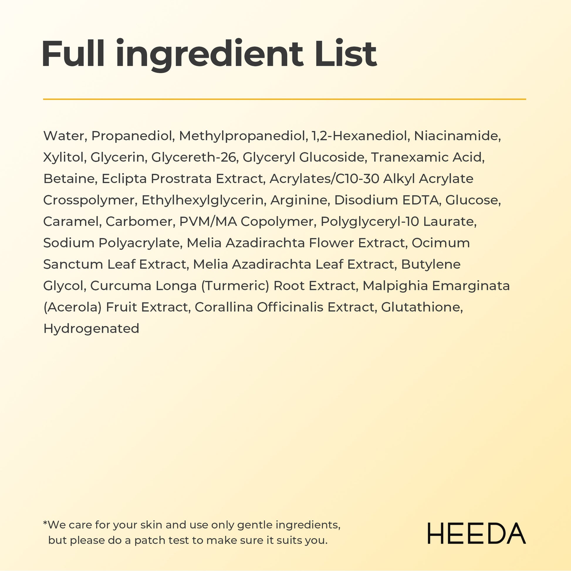 Glutathione Even & Glow First Serum HEEDA Glutathione Even & Glow First Serum HEEDA